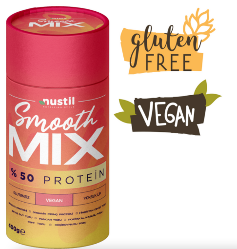 Nustil Smooth Mix %50 Yüksek Proteinli Bitkisel Karışım 400g