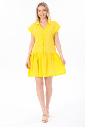 Sarı Mini Elbise