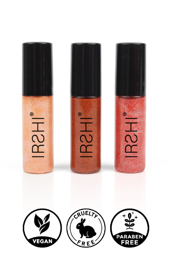 Mini Seyahat Boy Dudak Parlatıcısı Lip Gloss Seti Chloris-Helios-Theia Vegan Cruelty-free resmi