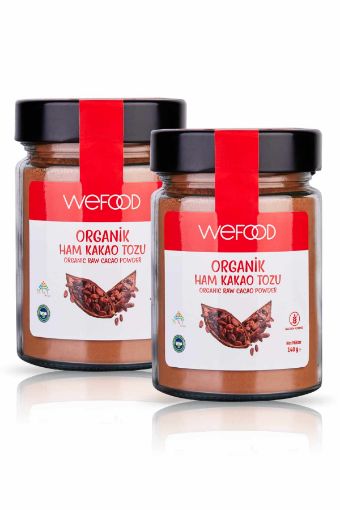 Wefood Organik Ham Kakao Tozu 140 gr 2'li resmi