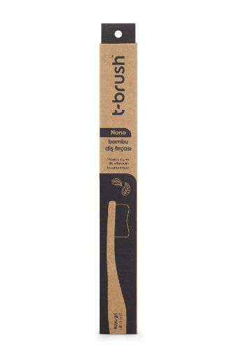 T-Brush Nano Bambu Diş Fırçası (koyu gri - ultra soft)