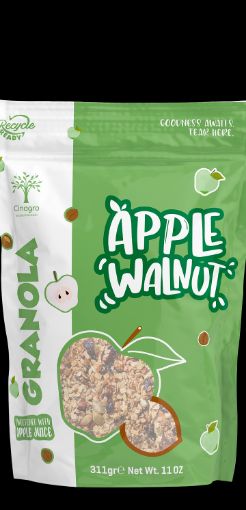 Cinagro Granola Elma&Ceviz&Tarçın 300g resmi
