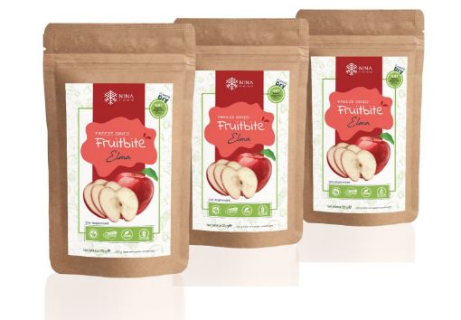 Nina Foods Fruitbite Elma 3'lü Paket resmi