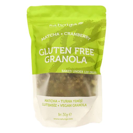 Naturiga Glutensiz Matcha & Cranberry Vegan Granola 250 g
