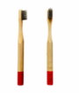Bambu Diş Fırçası Yetişkin (Kırmızı) resmi
