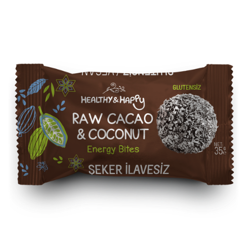 Energy Bites - Glutensiz Raw Cacao & Coconut