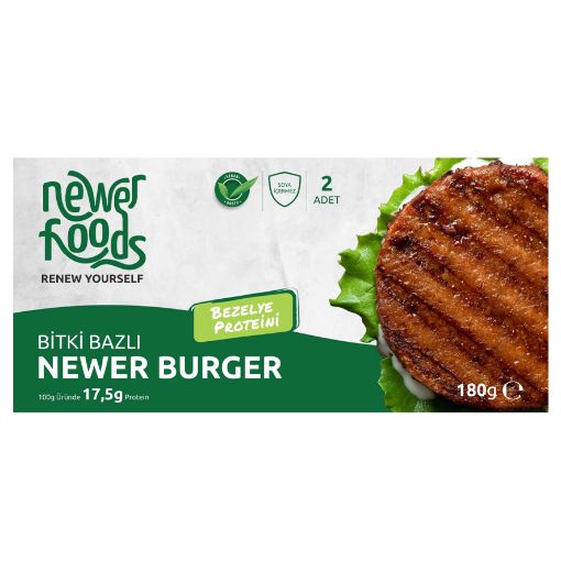 Newer Foods Bitki Bazlı Burger 180 gr