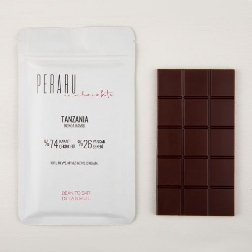 PERARU TANZANIA 74% dark çikolata resmi