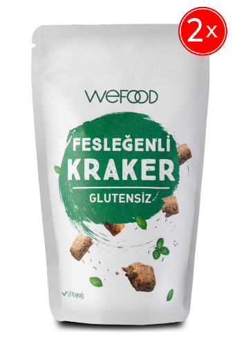 Wefood Fesleğenli Kraker 40 gr 2'li resmi