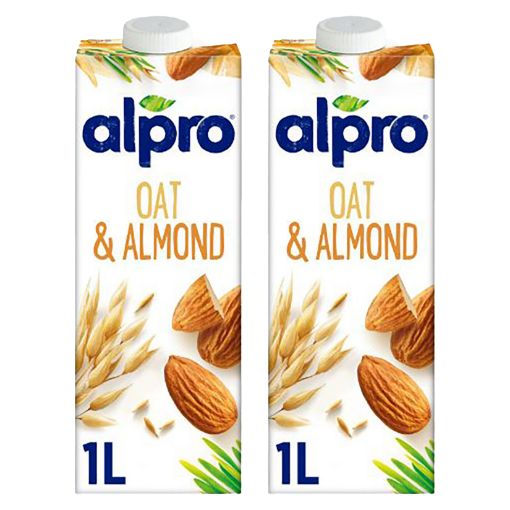 2'li Alpro Yulaf & Badem Sütü 1L