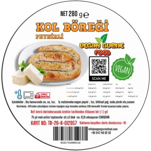 Hatay Vegan Peynirli Kol Börek 280g  resmi