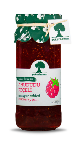 Şeker Hanım Şeker İlavesiz Ahududu Reçeli 300g resmi