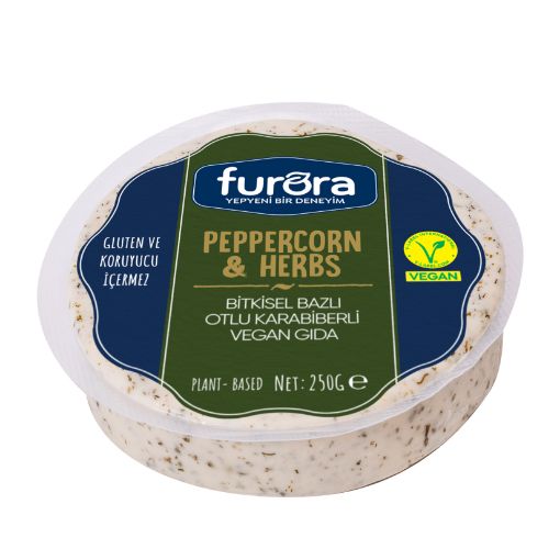 Furora Vegan Otlu Biberli Peynir 250g resmi