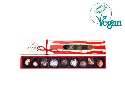 Cocoas Vegan Meyve Püreli Truffle Çikolata 165g (Net 111g) resmi