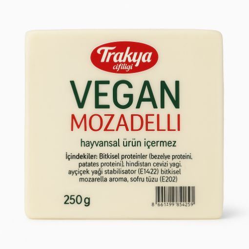 Trakya Çiftliği Vegan Mozarella Peyniri 250g resmi