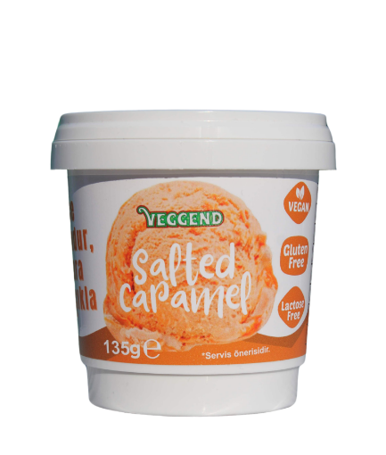 Veggend Tuzlu Karamelli Vegan  Dondurulabilir Tatlı 135g resmi