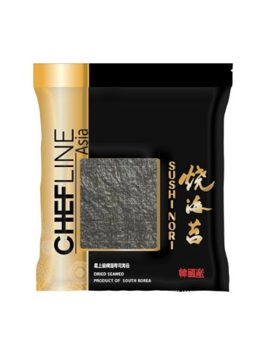 Chefline Yaprak Yosun Yaki Nori 125g (50 Yaprak) resmi
