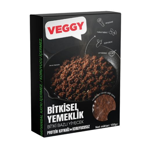 Veggy Bitki Bazlı Yemeklik Yeni Paket 150g  resmi
