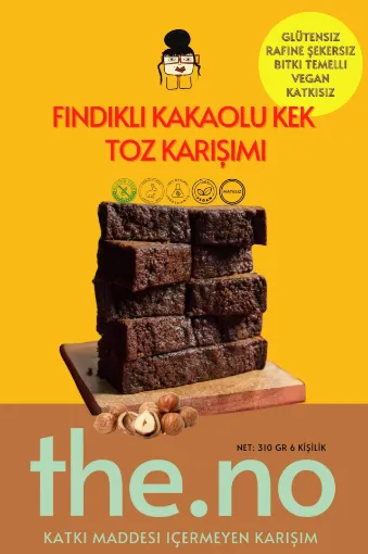 Theno Fındıklı Bademli Kakaolu Kek Toz Karışımı 340g (8 Kişilik) resmi