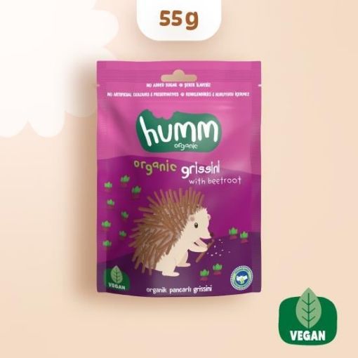 Humm Organik Pancarlı Vegan Grissini 55g resmi