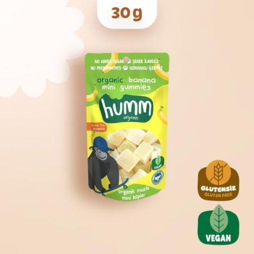 Humm Organik Muzlu Vegan Mini Küpler 30g resmi