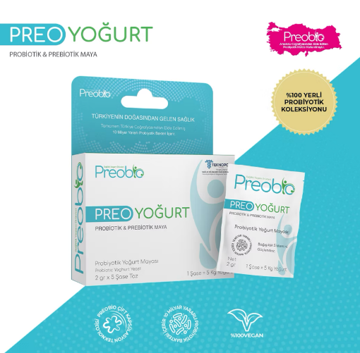 Preobio Vegan Yoğurt Mayası 2gr x 5 Şase resmi