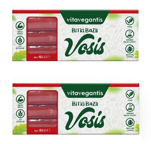 2'Li Vitavegantis Vegan Sosis 180g resmi