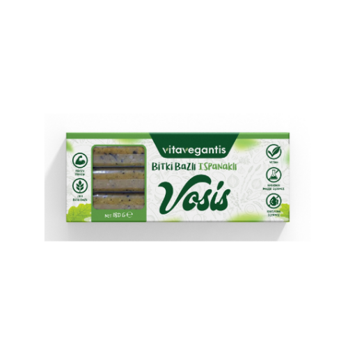 Vitavegantis Ispanaklı Vegan Sosis 180g resmi