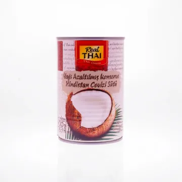 REAL THAI YAGI AZALTILMIŞ KONSERVE HİNDİSTAN CEVİZİ SÜTÜ 400ML
