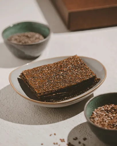 Kale Chia ve Keten Tohumlu Elma Pestili 80g resmi