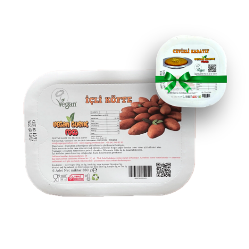 Cevizli Kadayıf HEDİYE! Hatay Vegan İçli Köfte 6 adet 350g