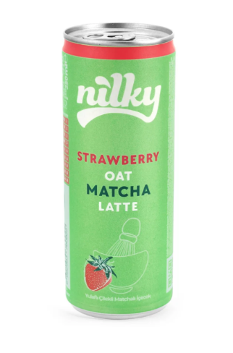 Nilky Yulaflı Çilekli Matcha Latte resmi