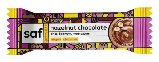 Saf - Hazelnut Chocolate Nutty Bar 50g resmi