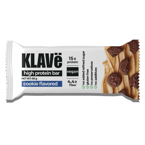 KLAVë Kurabiye Aromalı Protein Bar 60g resmi