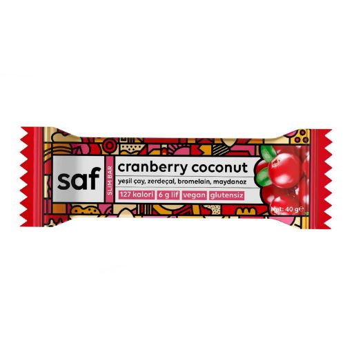 Saf - Cranberry Coconut Slim  Bar 50g resmi
