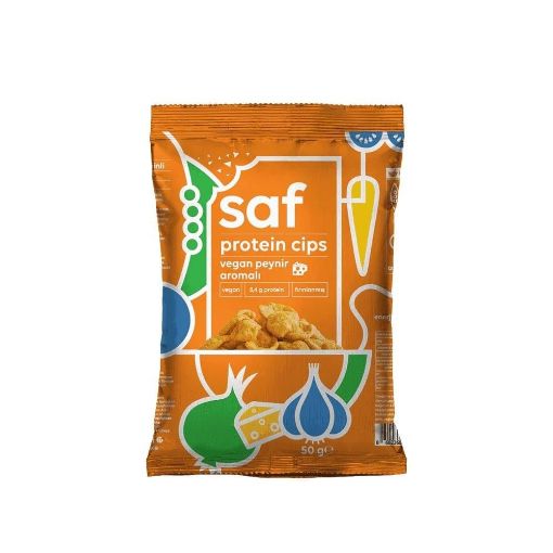 Saf Vegan Peynir Aromalı Protein Cips 50g resmi