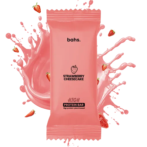 Bahs Strawberry Cheesecake High Protein Bar 60g resmi