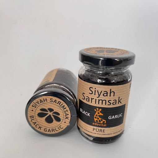 Edovital Siyah Sarımsak Püre 100g (Cam Kavanoz) resmi