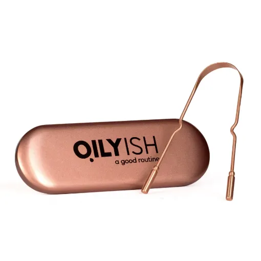 Dil Sıyırıcı- Bakır (Özel Saklama Kutulu) resmi