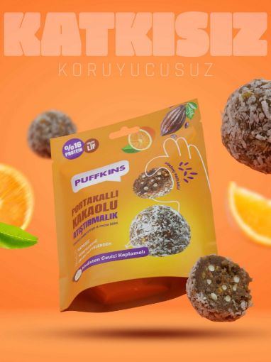 Puffkins Portakallı Kakaolu Atıştırmalık 75g resmi
