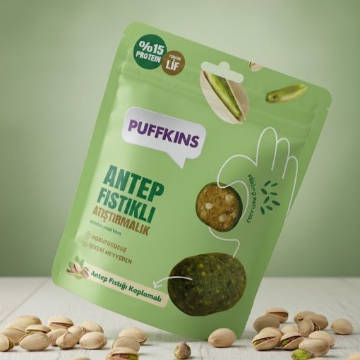 Puffkins Antep Fıstıklı Atıştırmalık 75g resmi