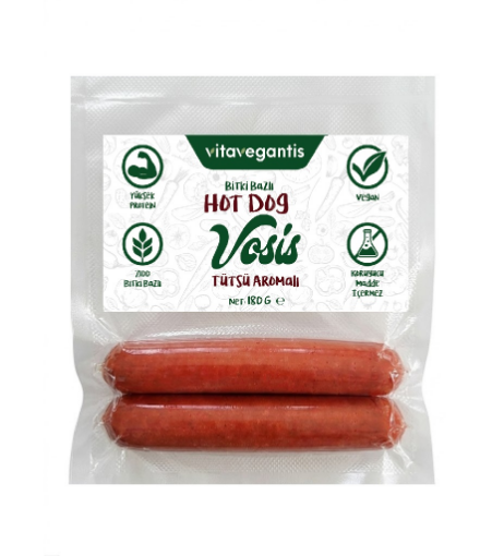 Vitavegantis Tütsü Aromalı Vegan Hot Dog 180g resmi