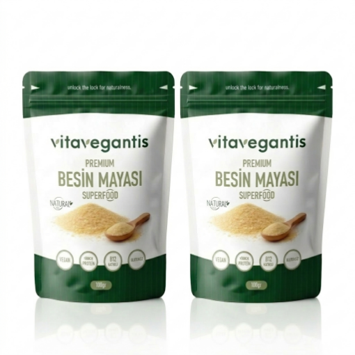 2'Li Vitavegantis Besin Mayası 100g resmi