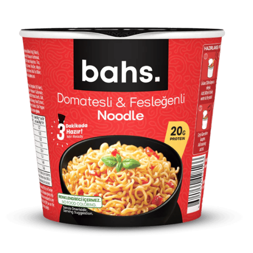 Bahs Proteinli Noodle Domates ve Fesleğenli 100g resmi