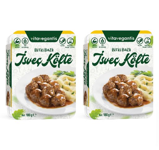 2'Li Vitavegantis Bitki Bazlı İsveç Köfte 180gr resmi