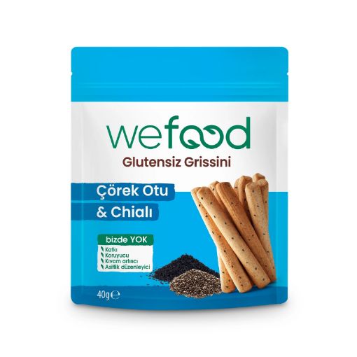 Wefood Çörek Otu & Chialı Grissini 40g resmi