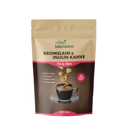 Vita Blendora Bromelain İnülin Diyet Kahve 120 gr - 30 Günlük Paket resmi