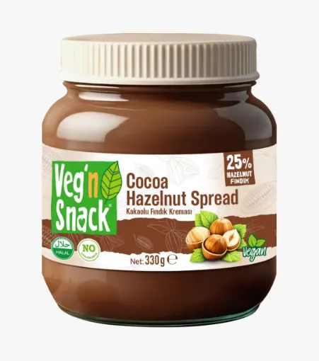 Veg'n Snack Vegan Kakaolu Fındık Kreması 330g resmi