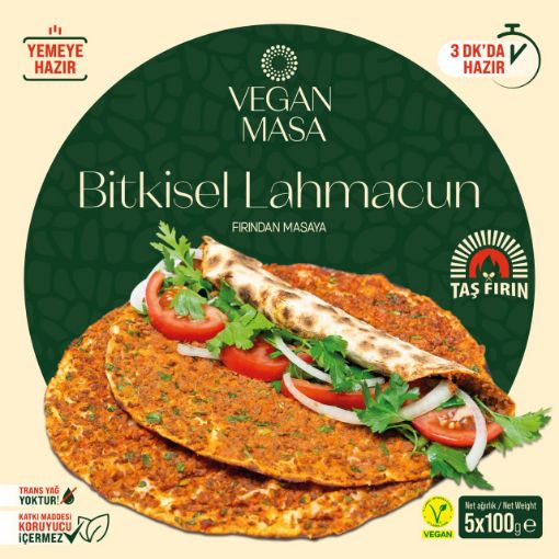 Vegan Masa Bitkisel Lahmacun 5 adet (5 x100g) resmi