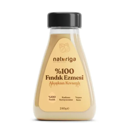 Naturiga Sıkılabilir %100 Fındık Ezmesi 240g resmi